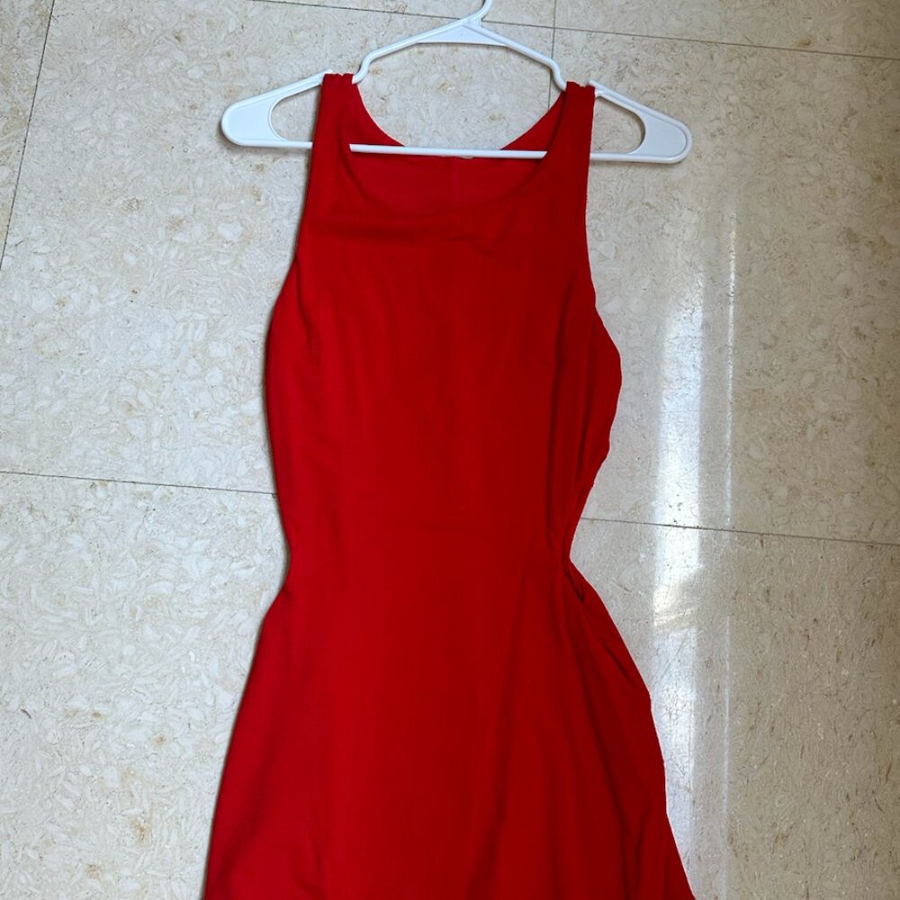 Sexy short red dress (Hourglass illusion - Slits on on the waist)